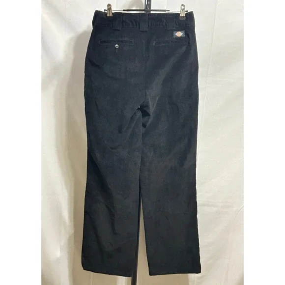 Dickies Black Corduroy Straight Leg Women 4R Casual Pants - Picture 12 of 12